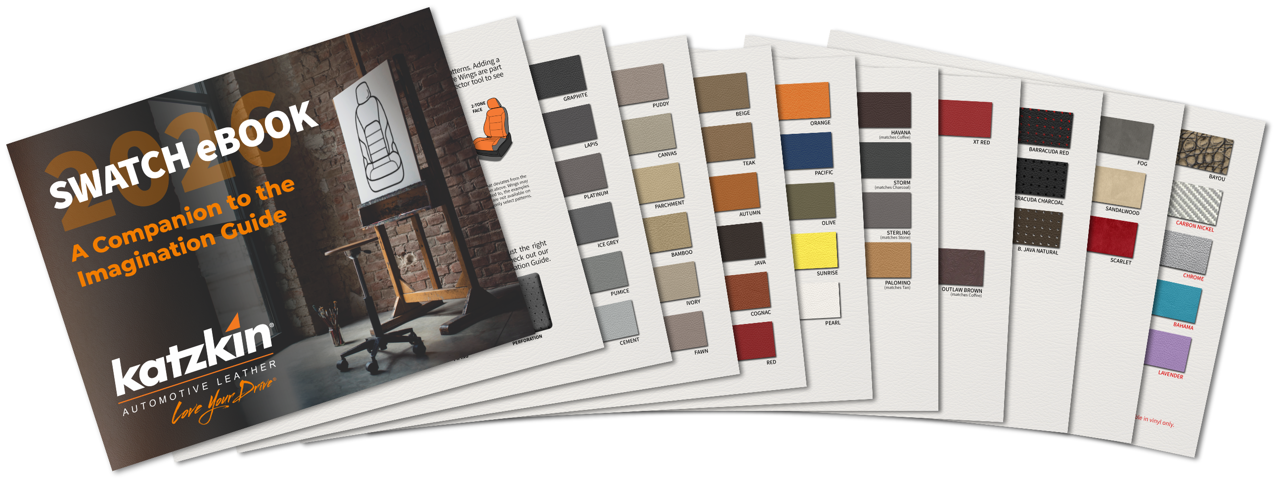 Katzkin 2023 Swatch Card